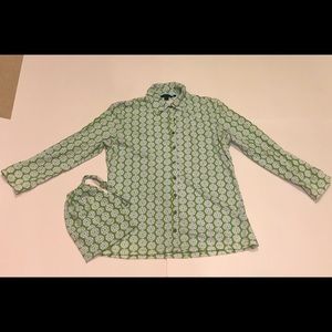 Boden Jersey Crinkle Cotton Shirt
